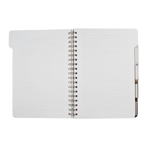 Studio Large Tab Notebook,Flexible Paperback Cover, 5 Naturalist Notes