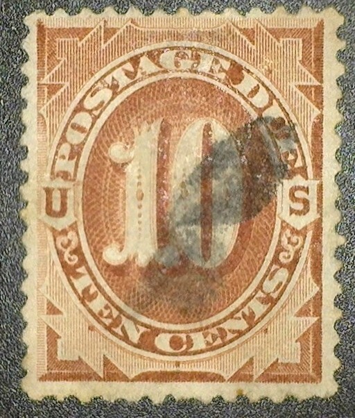 US 1884,  10¢ Postage Due Stamp #J19 - VF/XF - Used