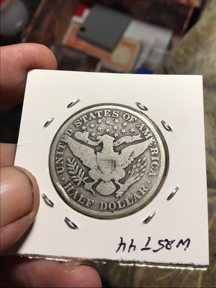 1907 Barber Half Dollar,,90%silver