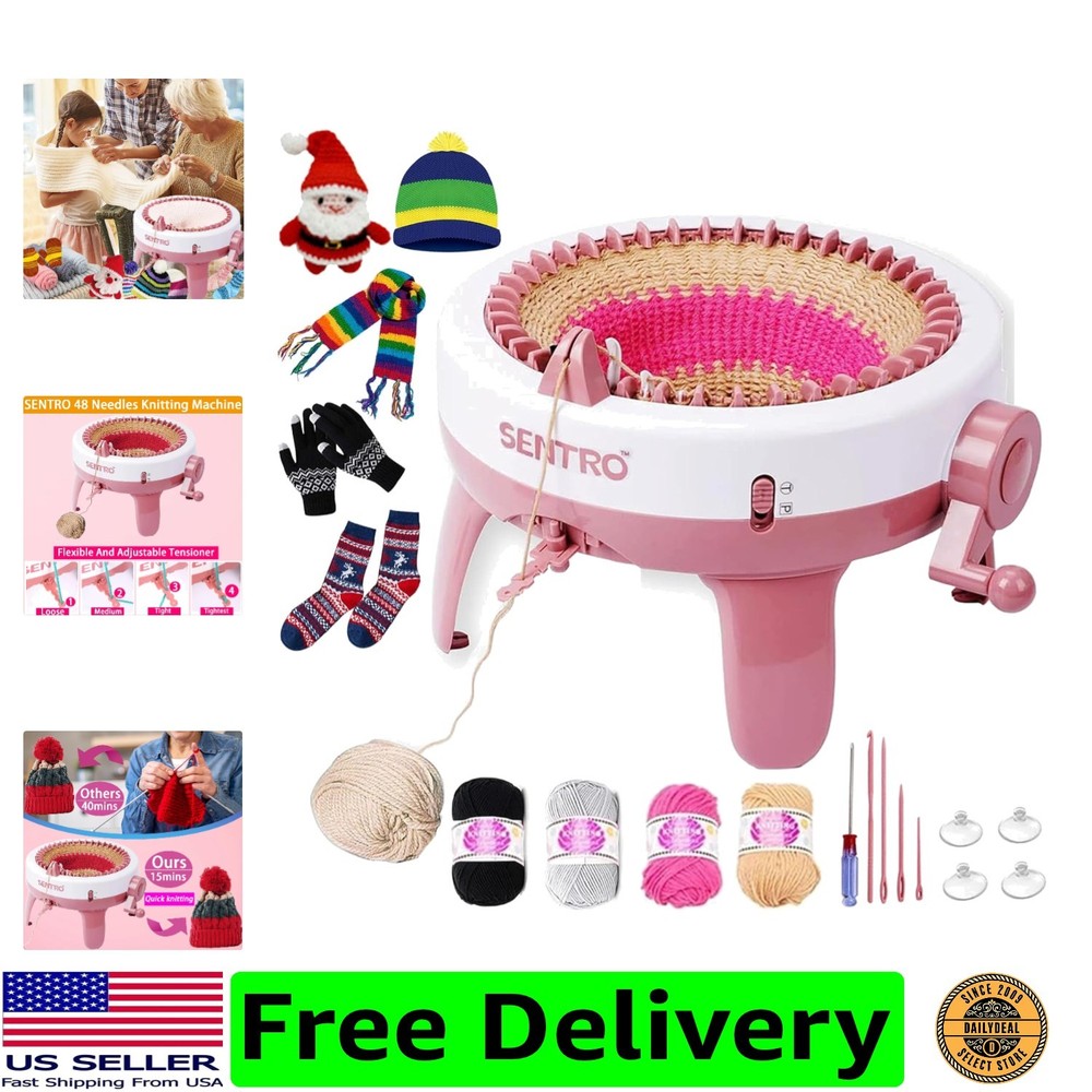Efficient 48-Needle Knitting Machine – Ideal for Personalized Winter Gifts