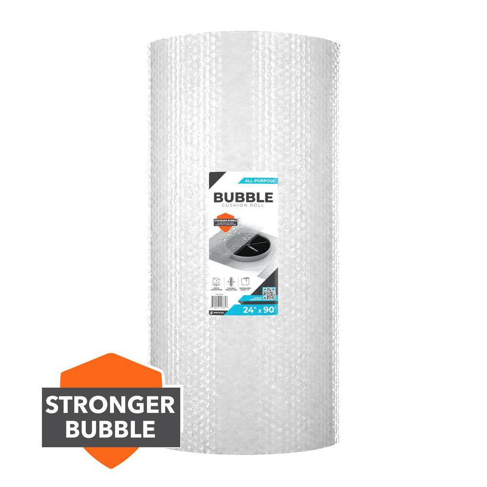 24 In. X 90 Ft. Clear Bubble Cushion (2-Pack)