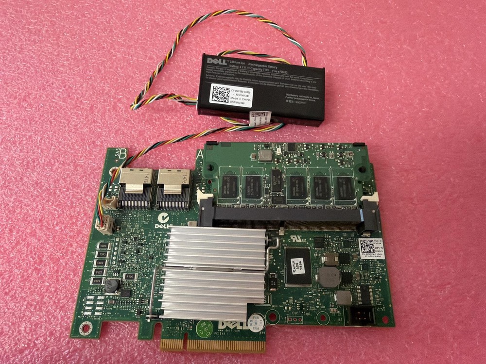 DELL XXFVX RAID CONTROLLER CARD WITH BATTERY AND RAM