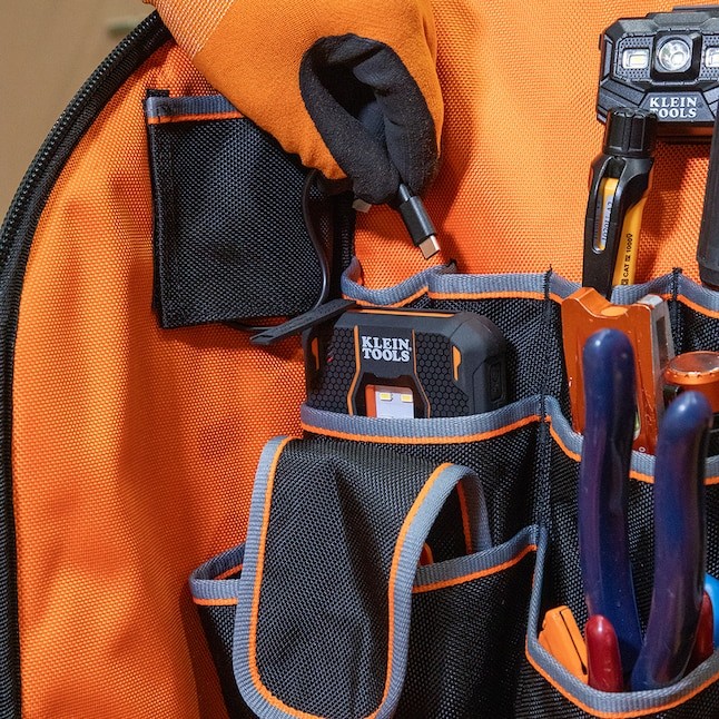 Klein Tools Tradesman Pro Tool Station Tool Bag Backpack, 27 Pockets