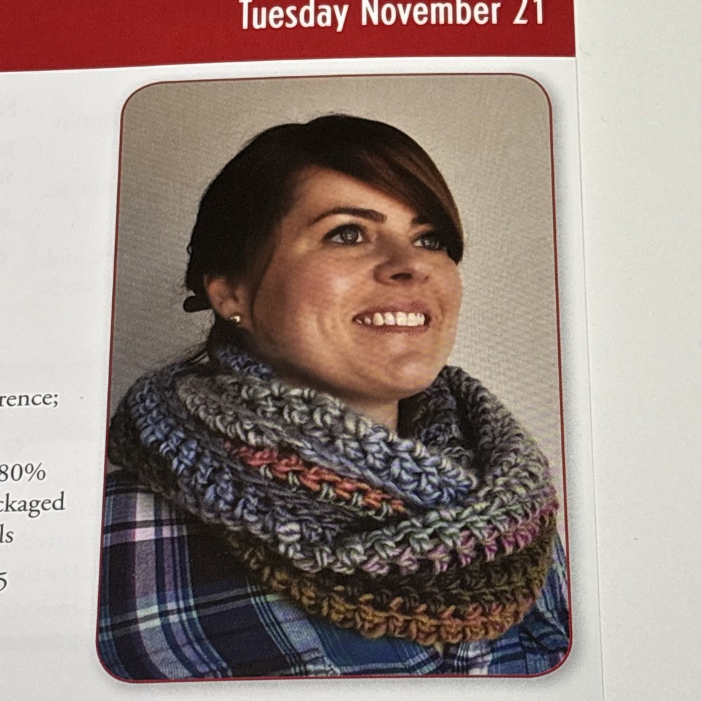 Long Cowl Crochet Pattern Card Page