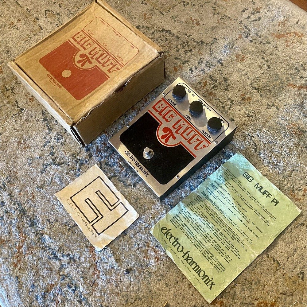 1979 Electro-Harmonix Big Muff Pi V5 EH3003 Op Amp Tone Bypass