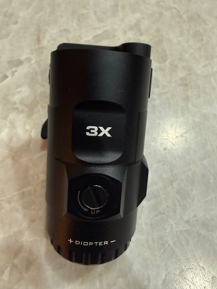 Trijicon 3X Magnifier w/ Adjustable Height Quick Release, Flip to Side Mount