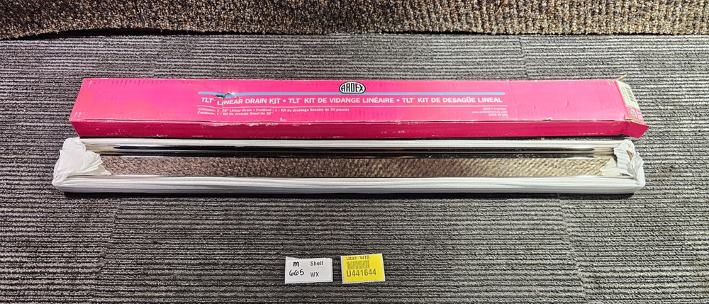 Ardex TLT 364 Tileable 32 Inch Tile Insert Linear Drain for Mud Base Showers