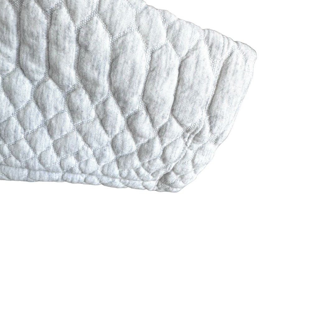 Soft Surroundings Snap Button Quilted Jacket Size Large White