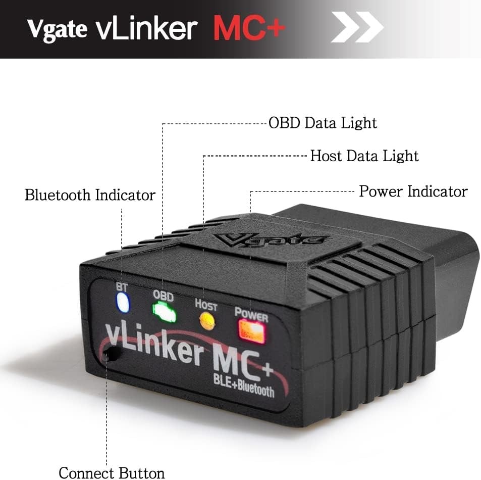 Vgate vLinker MC+ Bluetooth OBD2 Car Diagnostic Scan Tool