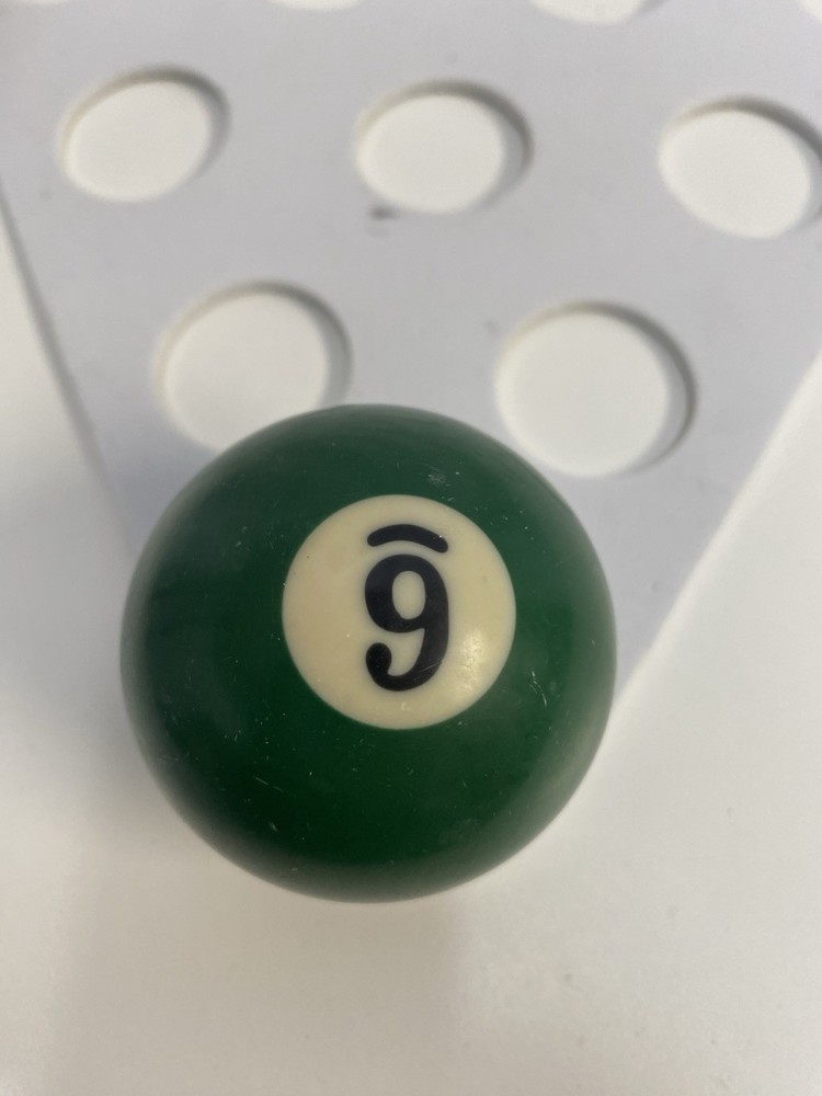 Vintage No. 6 Solid Green Pool Ball Billiard
