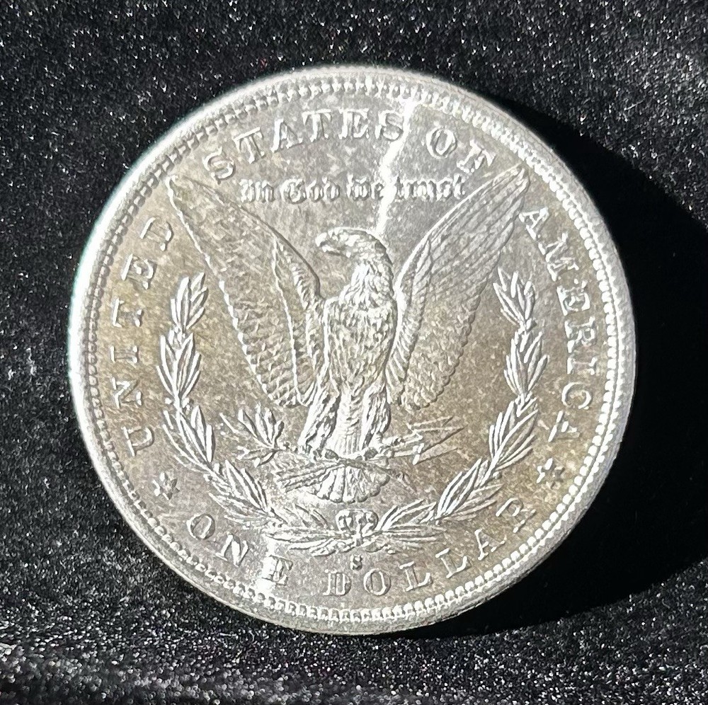 1881-S MORGAN SILVER DOLLAR, BU, Gorgeous Example
