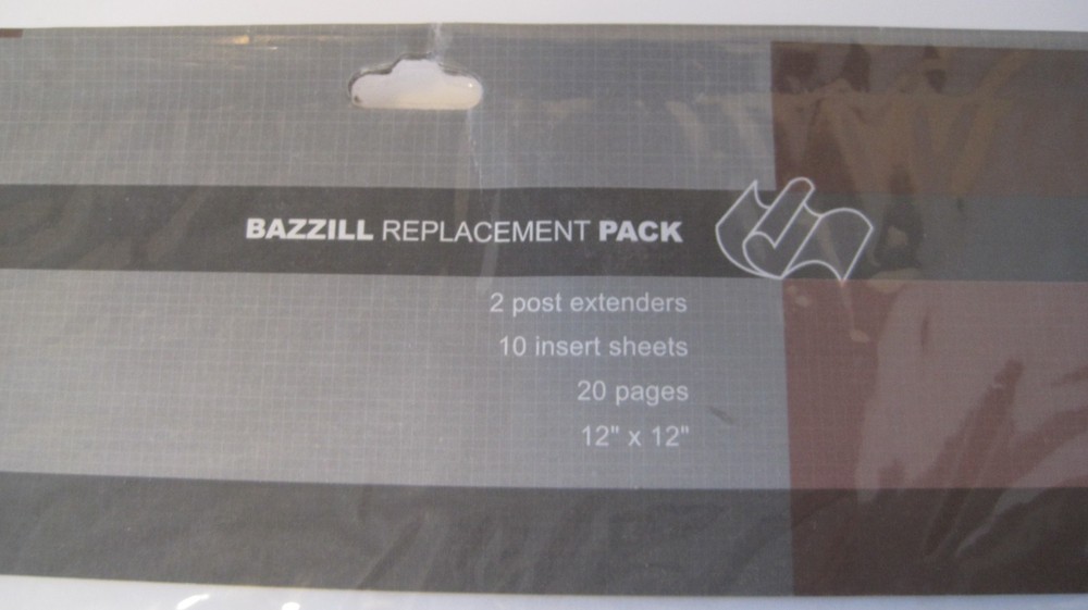 2 NWT Bazzill Replacement Packs | 10 Insert Sheets | 12" X 12"