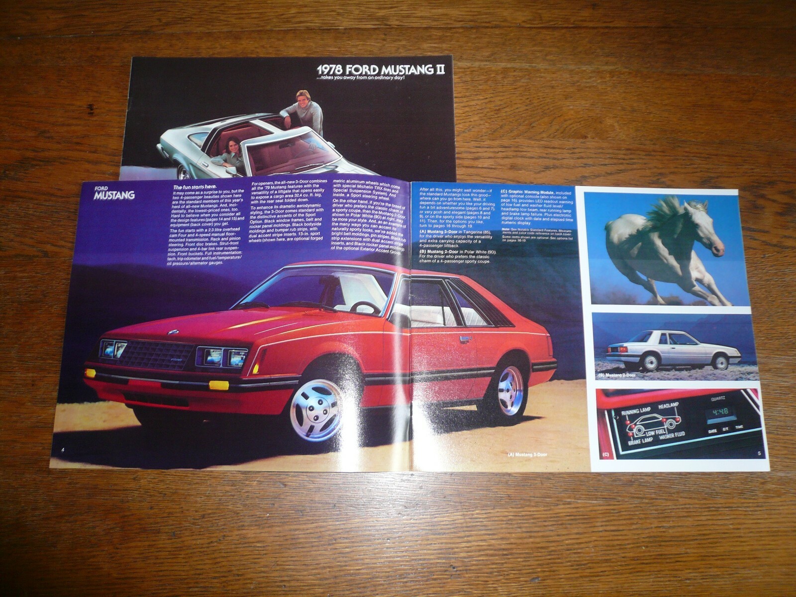 1978 and 1979 Ford Mustang Sales Brochure- Vintage- Two For One