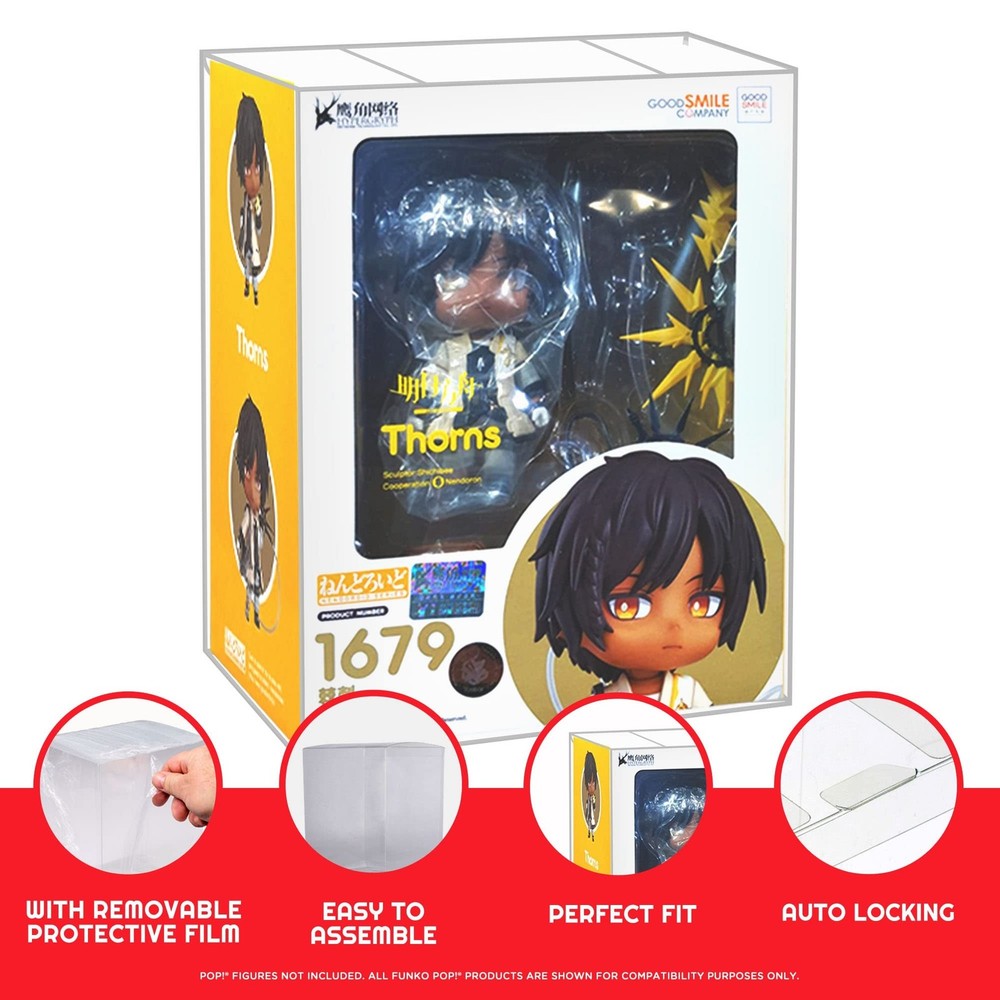 Premium Nendoroid Box Protective Plastic Display Box Case - Ultimate Dust, Di...