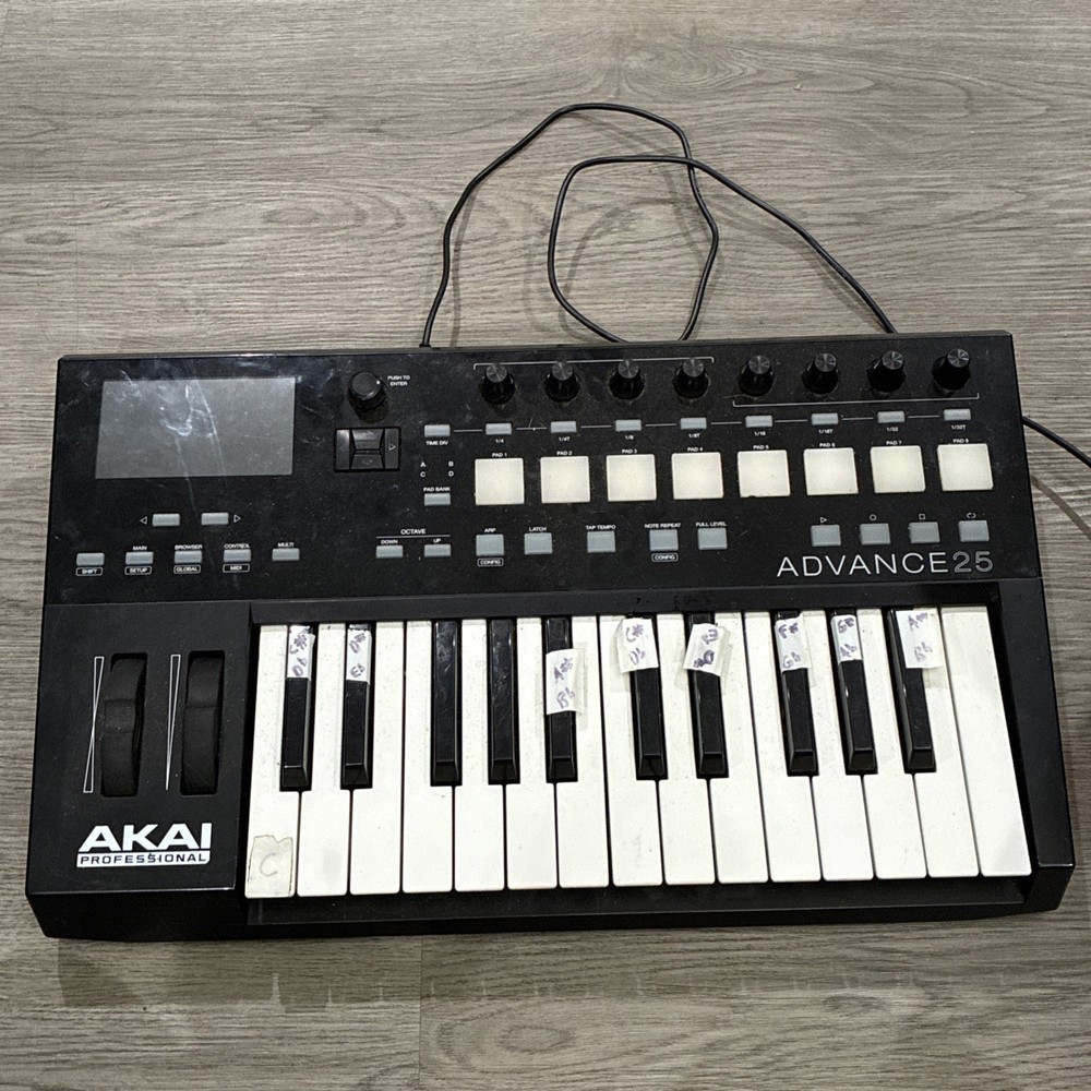 Akai Keyboard Advance 25 MIDI Controller | Tested & Works