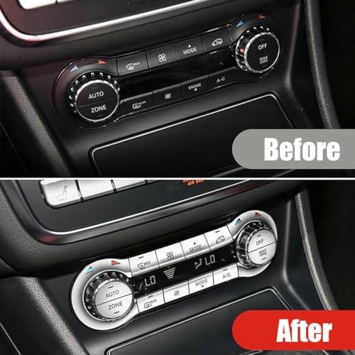 Air Conditioning Button Covers Trim Sticker Replacement for Benz CLA C117 GLA