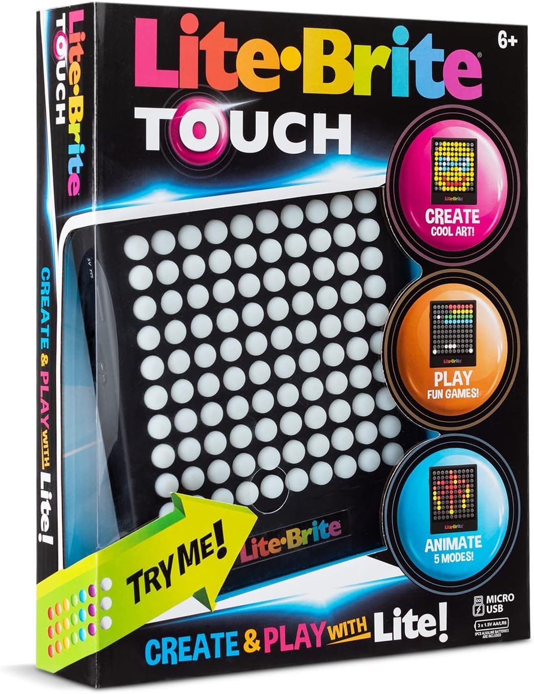 Lite-Brite Touch - Create, Play and Animate - Light up Portable Stem Sensory Lea