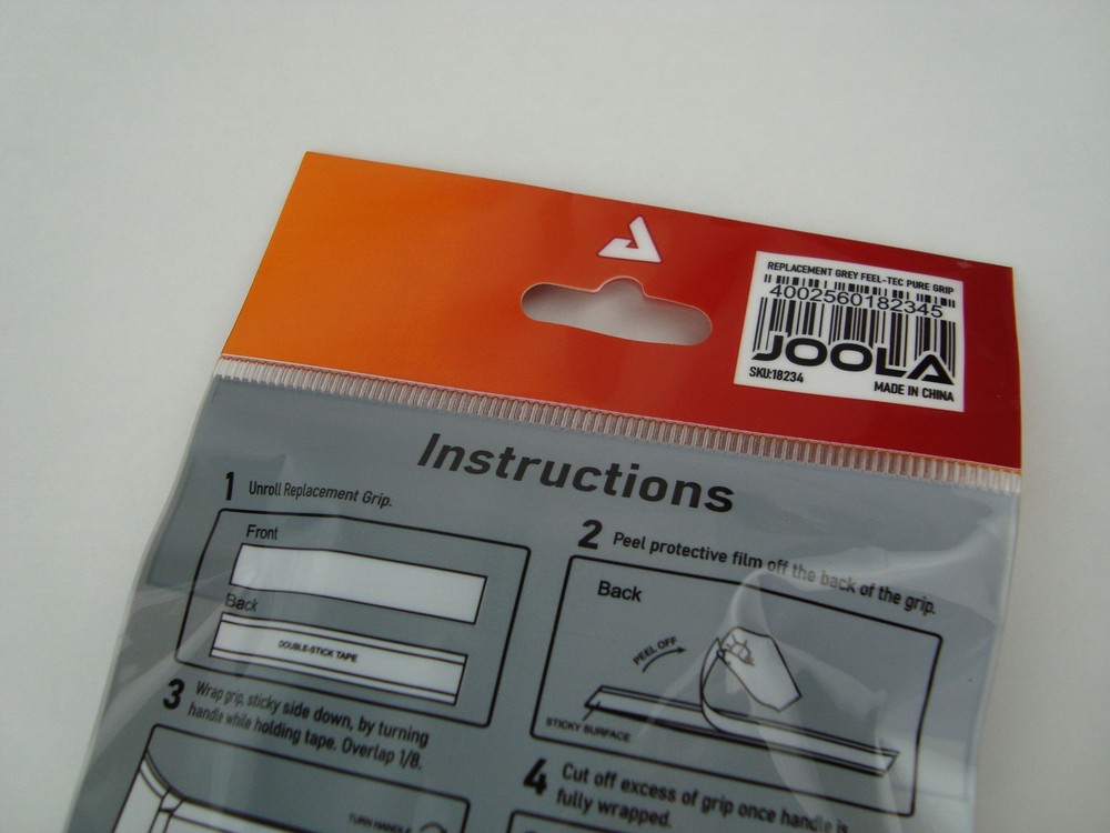 Joola Replacement Grey Ridge Grip Tape 2 Pack Grey