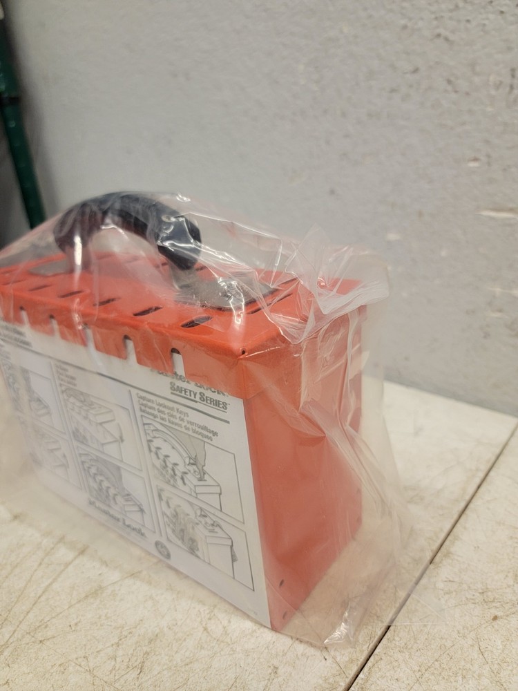 MASTER LOCK 498A Group Lockout Box,12 Locks Max