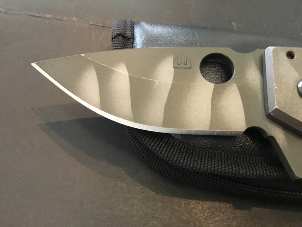 Custom Crusader Forge Titantium Flipper Folder Knife