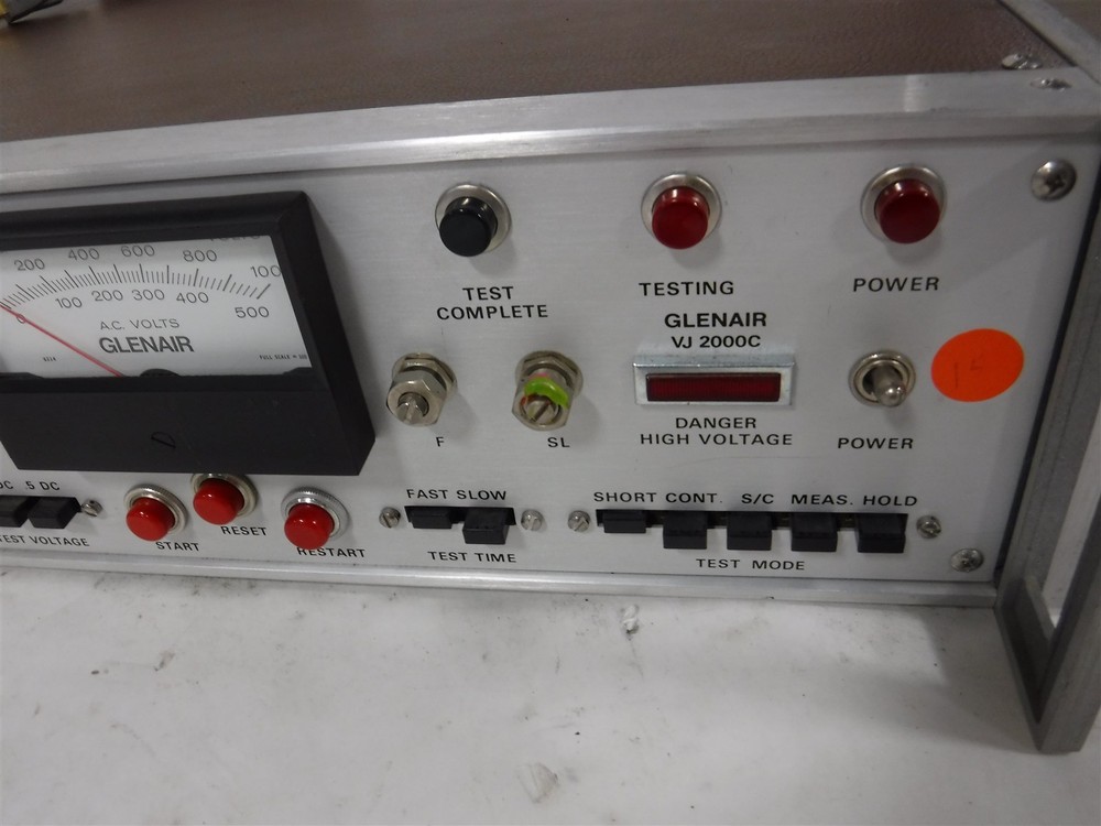 Used Glenair Model VJ2000C-10 High Voltage Cable Tester 3E