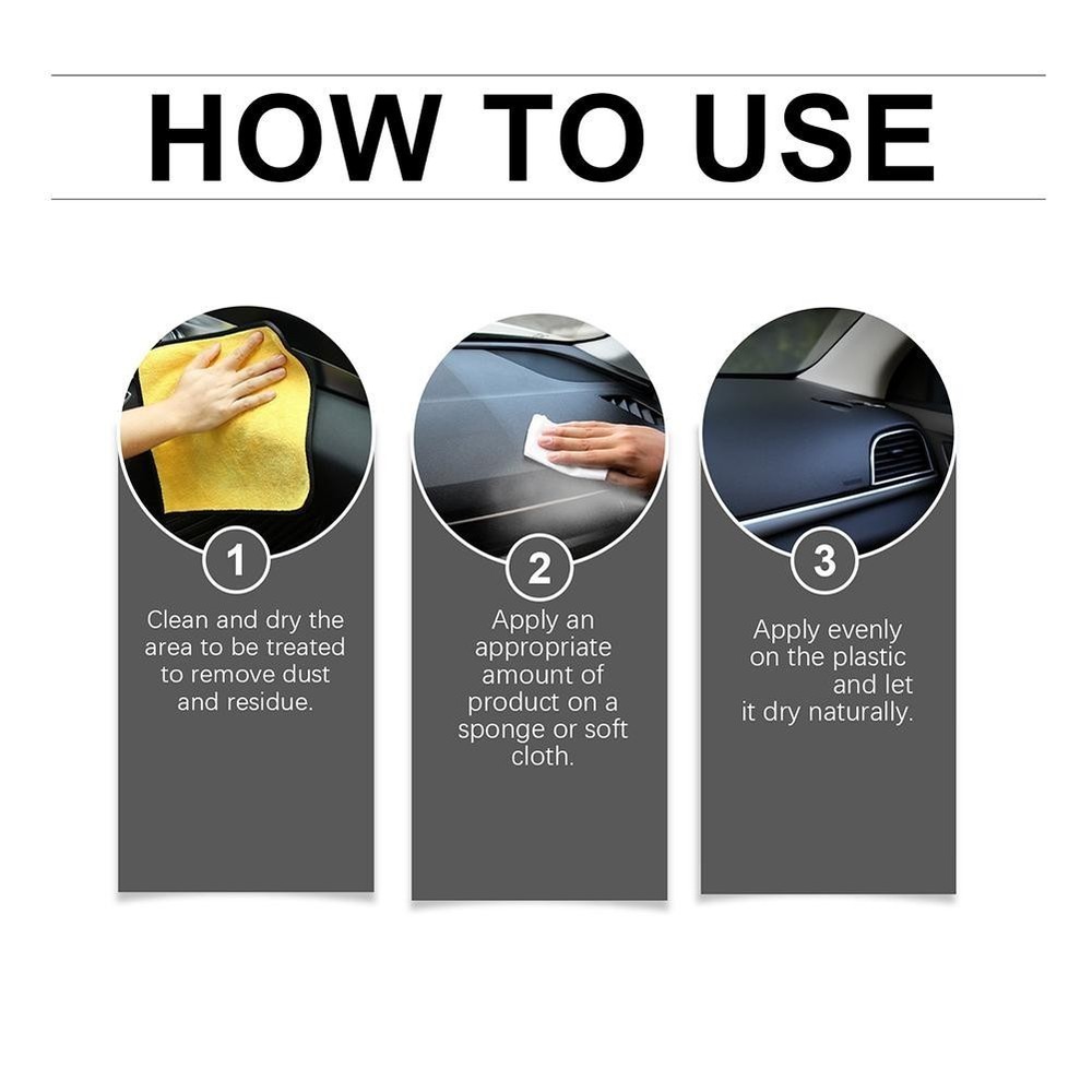 Car interior cleaning, plastic trim protection