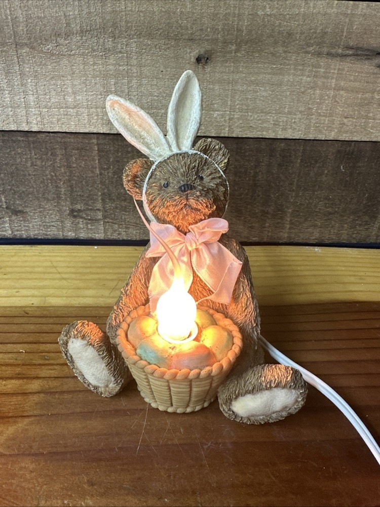 Teddy Bear Bunny Night Light 6” Tall