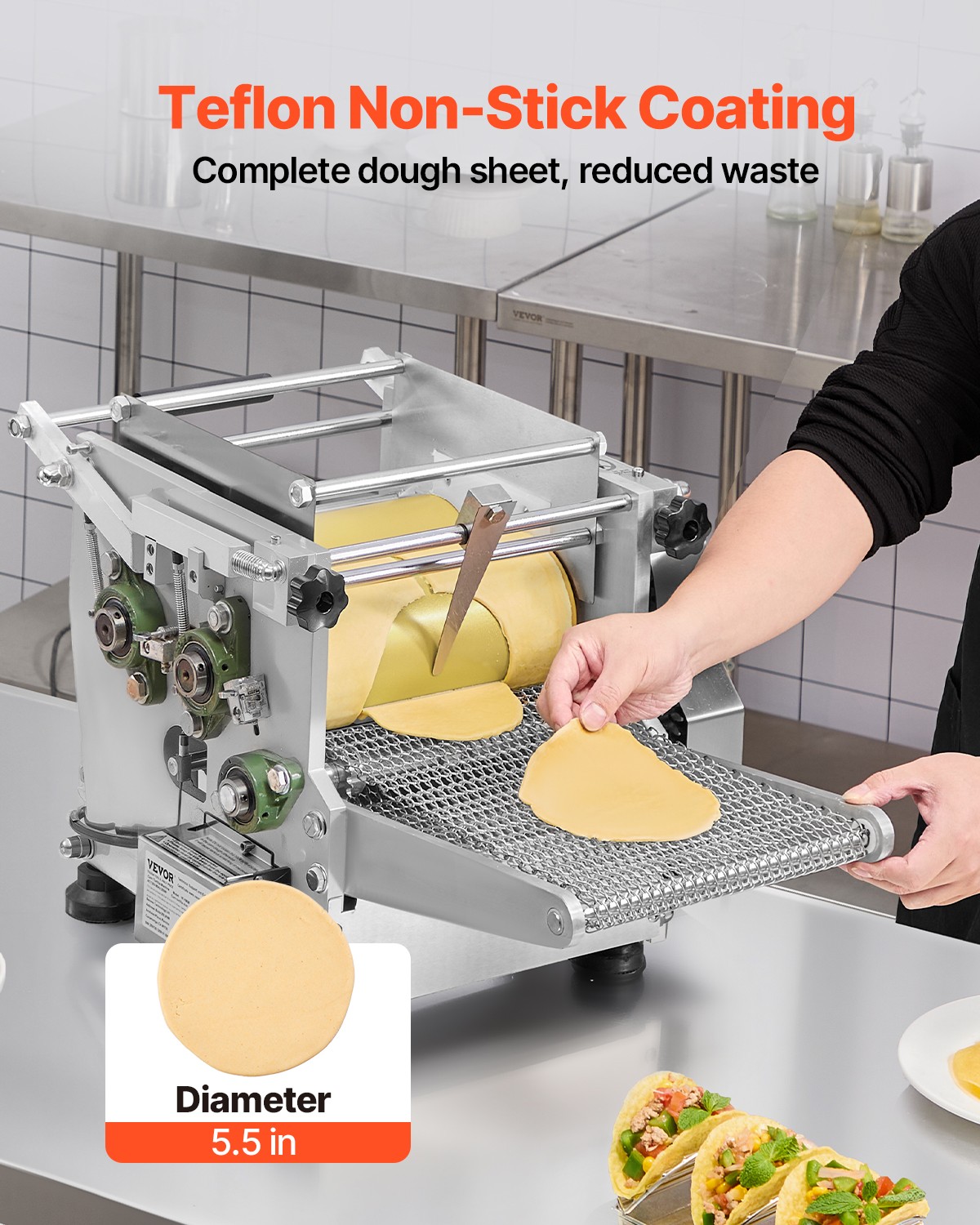 VEVOR Electric Tortilla Maker Automatic Corn Tortilla Making Machine 5.5in