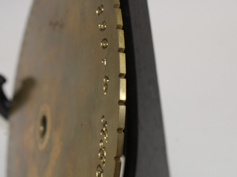 Hermes Connecting Script 8" Dial for Inside Ring Engraver Plate Wheel