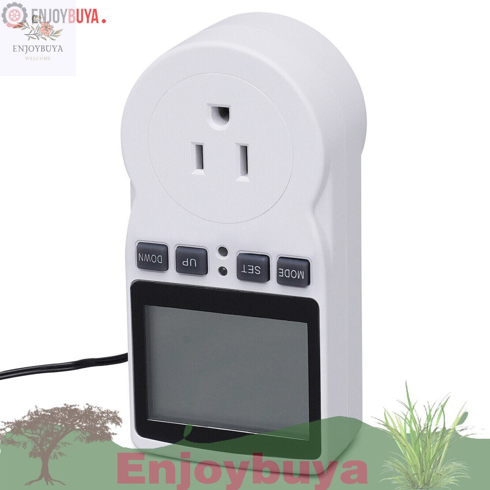 LCD DIGITAL PLUG IN THERMOSTAT TIMER SWITCH SOCKET TEMPERATURE CONTROLLER SWITCH