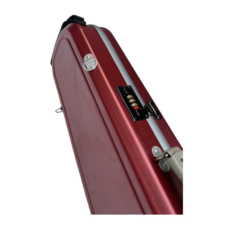 High-grade 4/4 Violin Case Abrazine dark red Compound material, with coded lock