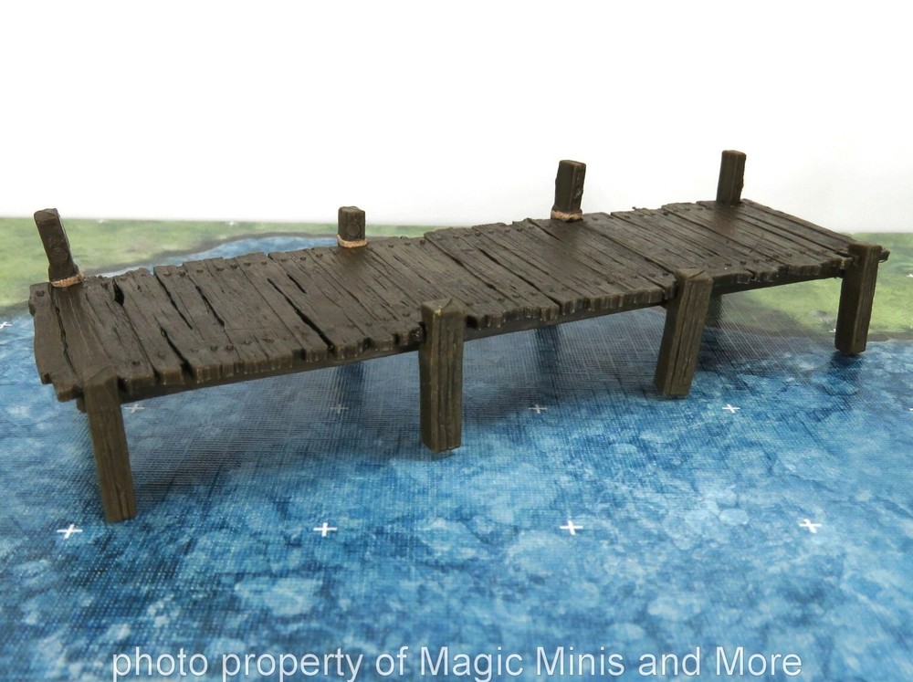 Spelunker's Docks ~ LONG BOARDWALK Pier D&D Pathfinder Warlock Tiles miniature