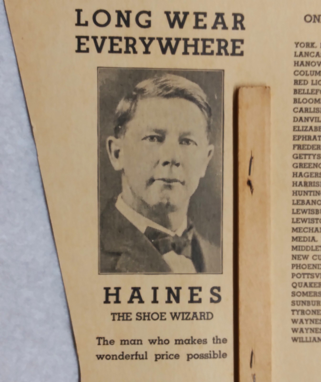 Haines the Shoe Wizard Baby Days Charlotte Becker ad fan