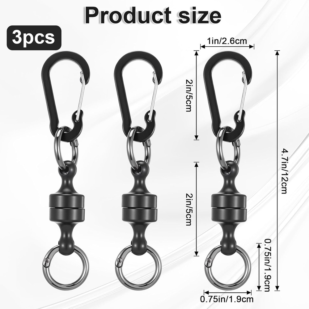Quick Release Keyring, Detachable Magnetic Keychain Magnetic Quick Release Keych