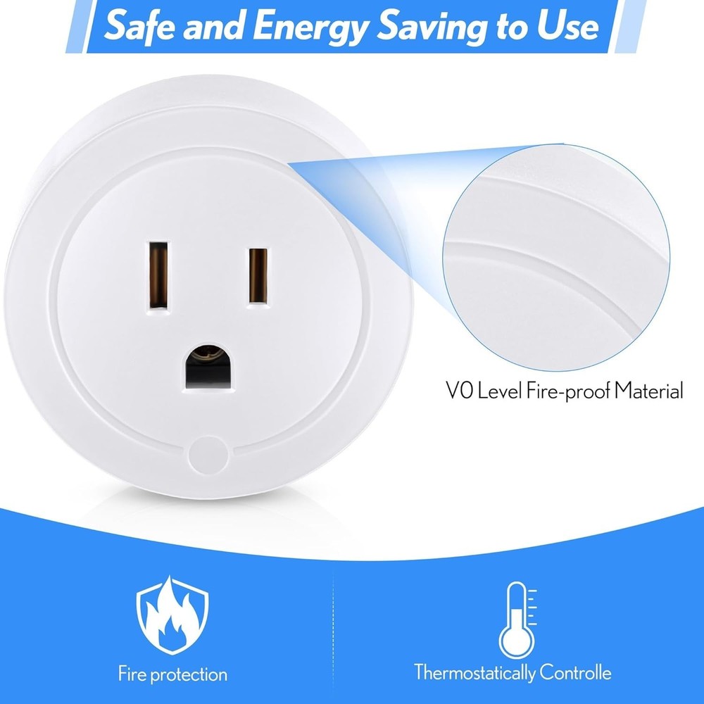 Efficient 2-Pack Thermostatic Temperature Control Outlets - Ideal for Winter Use