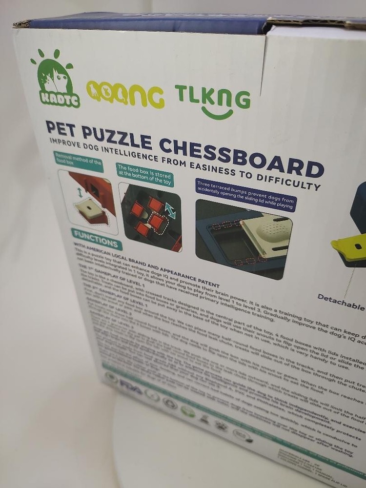 Pet Puzzle Chessboard Improve Dog Intelligence From Easy to Difficulty