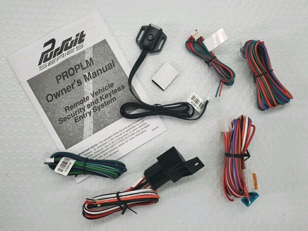 PUSUIT PROPLM SECURITY AND KEYLESS ENTRY SYSTEM - WIRING ONLY