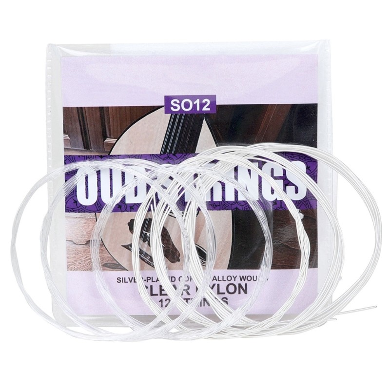 12 Pack Oud String Pack Metal Texture Oud Strings Set Perfect for Oud Repairing