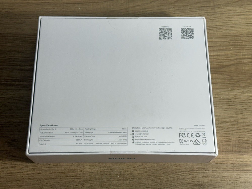 Huion HS64 Drawing Tablet NEW, Creative Pen Tablet USB Graphics