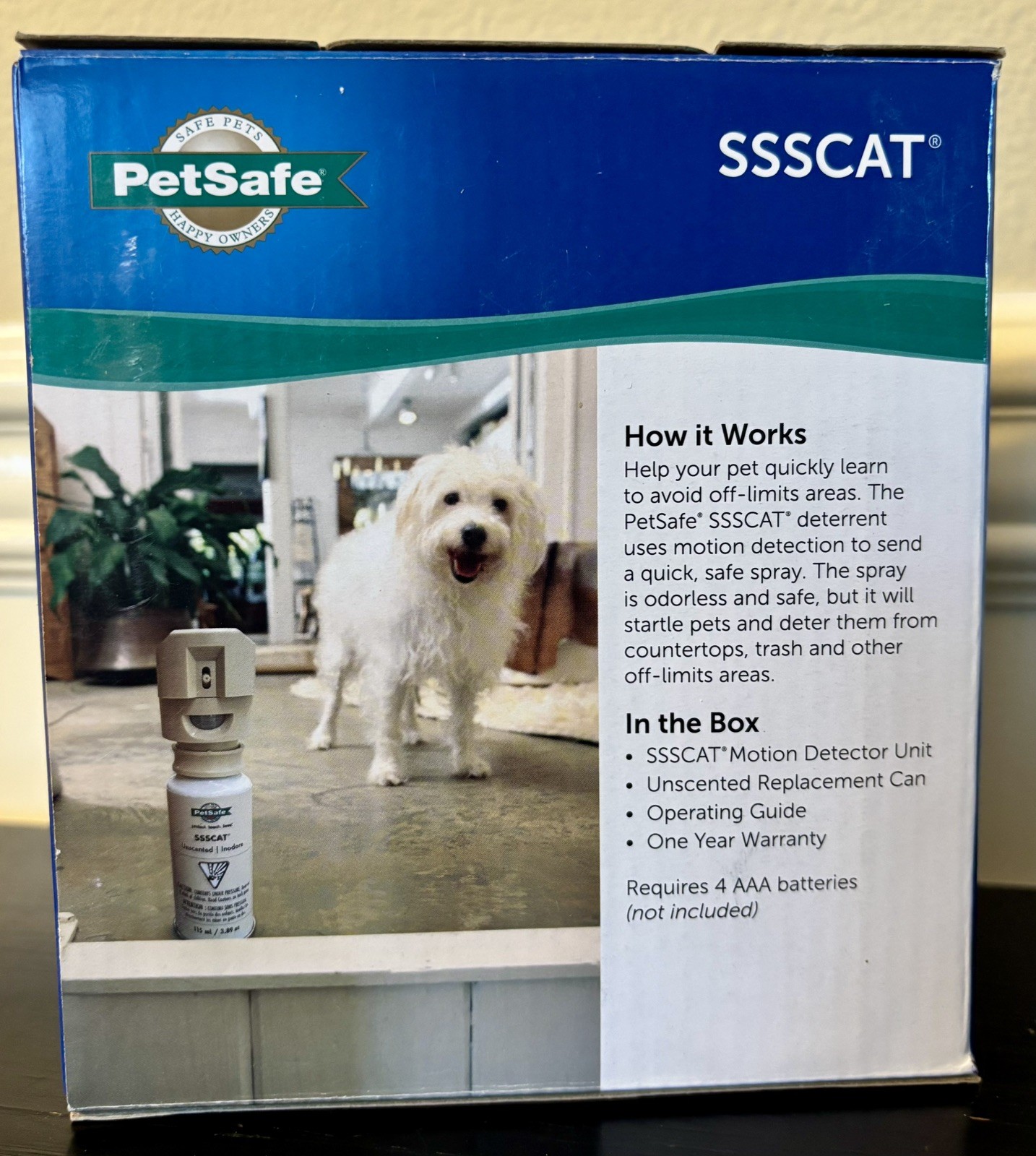 PetSafe SSSCAT Motion Activated Spray Deterrent for Cats and Dogs - PPD00-16168