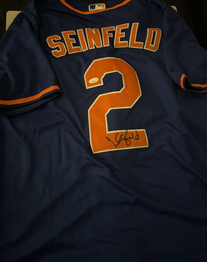 Jerry Seinfeld Signed Autograph Auto Mets Baseball Jersey JSA COA