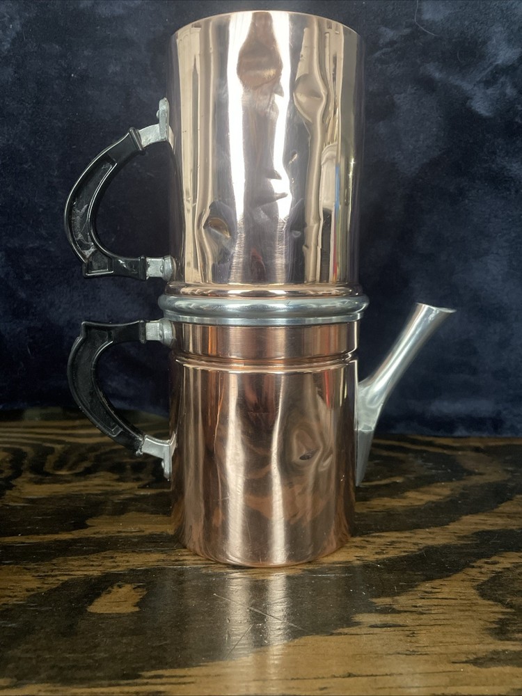 Cpper Coffee Percolator Maker With Bonus Copper Mug