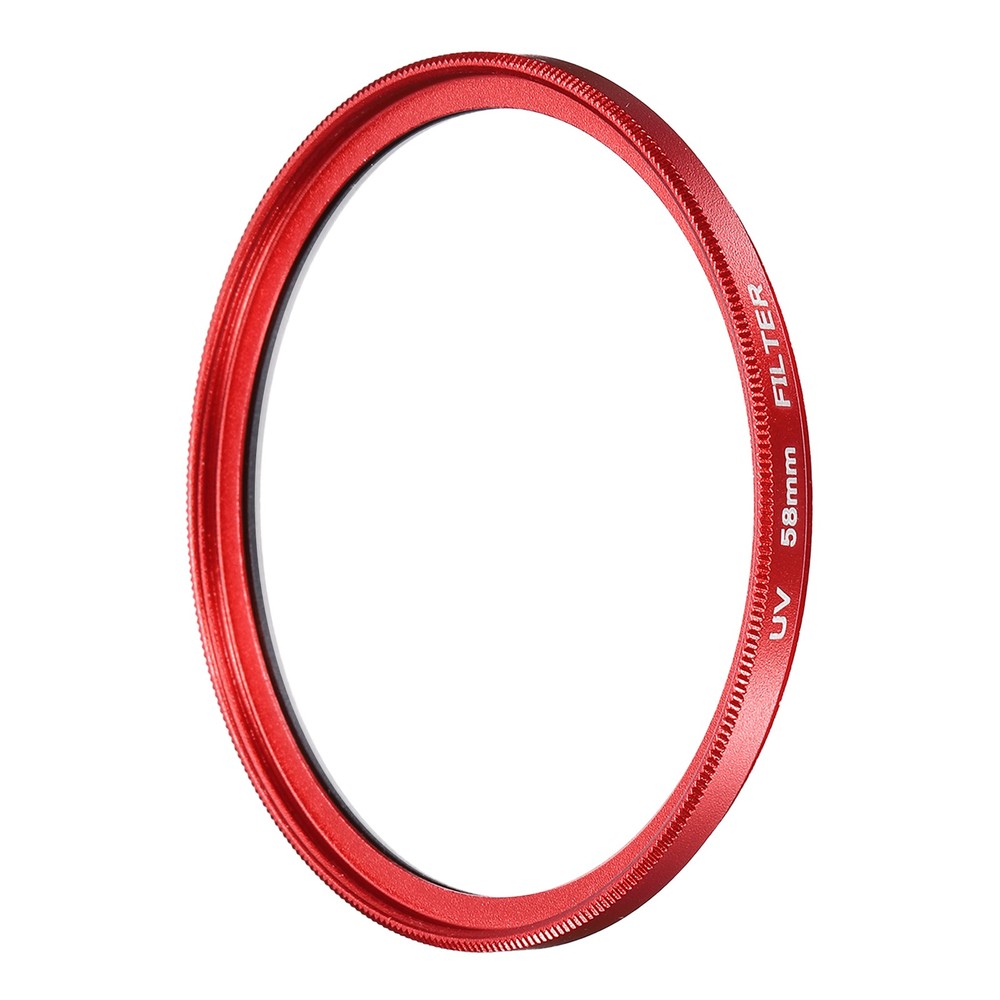 58mm Ultra Slim Lens Filter Multi Coating Camera Len Filter, Red