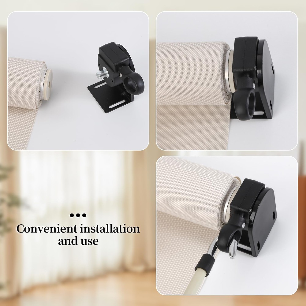 [Enmpnornb] Roller Shade Hardware coolaroo Replacement 1 set bracket, Black