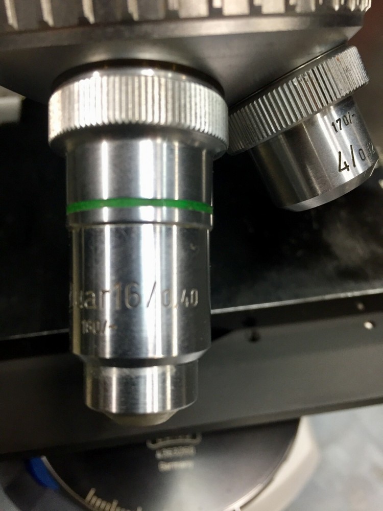 Carl Zeiss Microscope w/ 2 Objectives