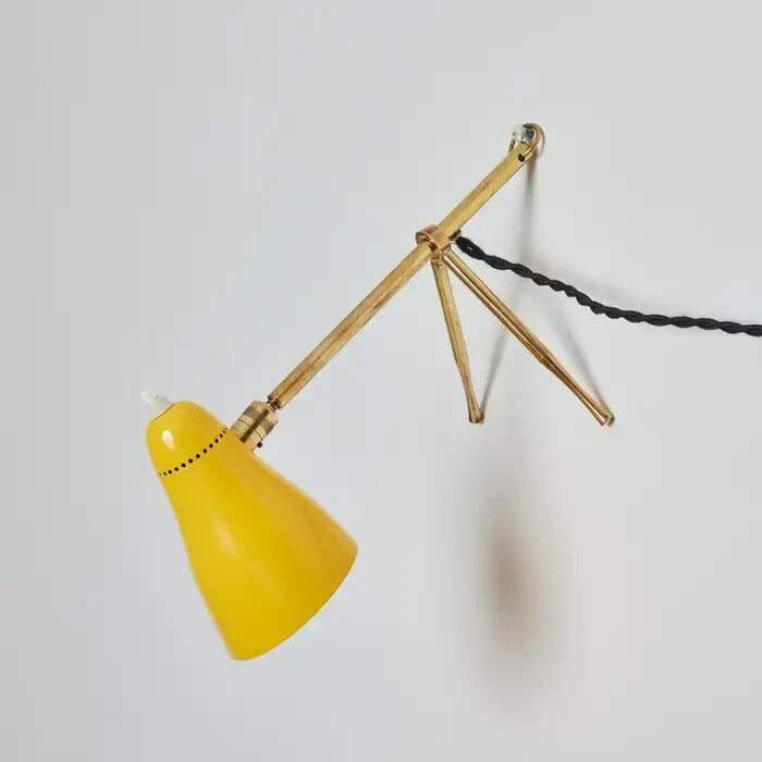 Giuseppe Ostuni "Ochetta" Yellow Wall or Table Lamp