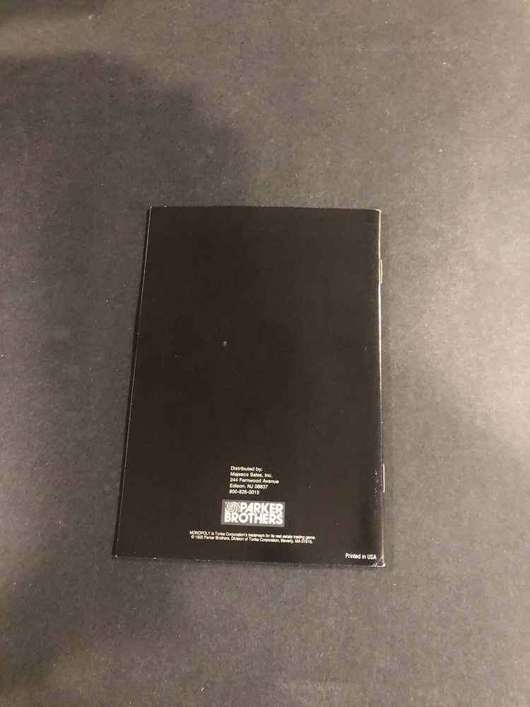 Monopoly snes manual