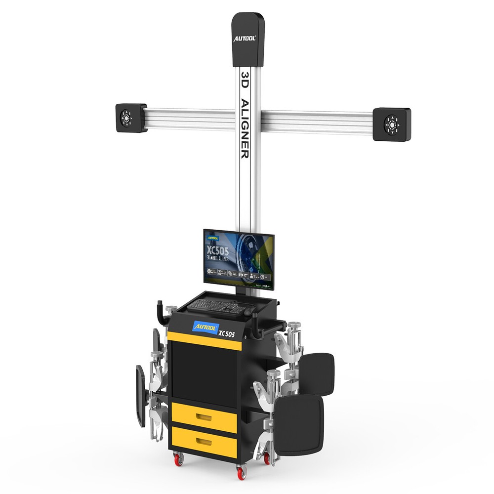 AUTOOL Auto 3D Wheel Alignment Machine Tire Wheel Aligner Voice & Light Guide US