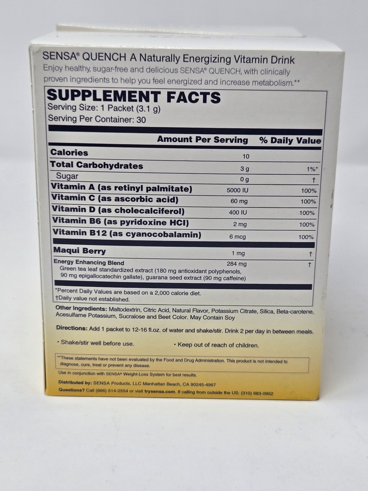 SENSA QUENCH - ORANGE CRUCH 60CT