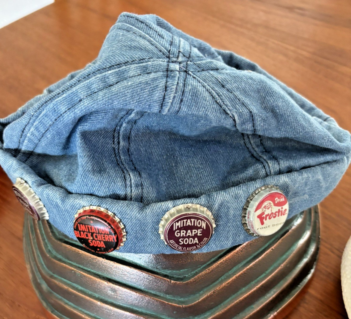 LOT OF 5 VINTAGE HATS, AS IS,